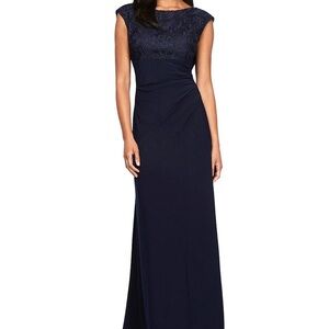 Alex Evenings Midnight Blue Dress